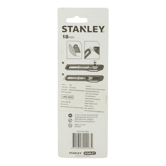 Stanley STHT10323-8 yleisveitsi Musta Katkoteräveitsi