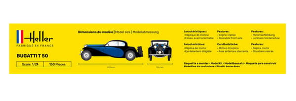 Heller 56706 Pienoismalli Perinteinen automalli Kokoamispakkaus 1:24