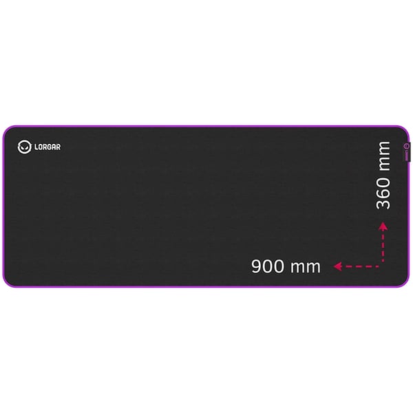 Lorgar LRG-GMP319 hiirimatto Pelihiirimatto Musta, Purppura