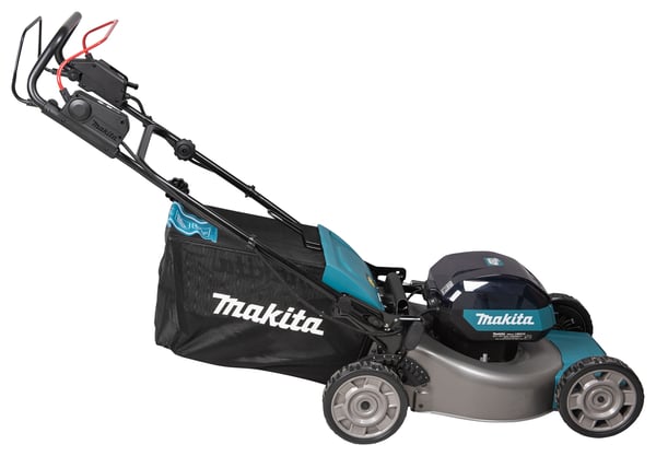 Makita LM001GZ ruohonleikkuri Työnnettävä ruohonleikkuri Akku Musta, Sininen