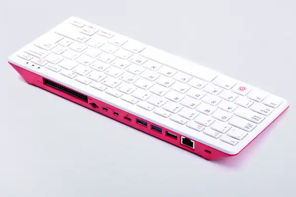 Miniatyrbillede 1 af 5: Raspberry Pi 400 BCM2711 4 GB LPDDR4-SDRAM Mini PC Lyserød, Hvid