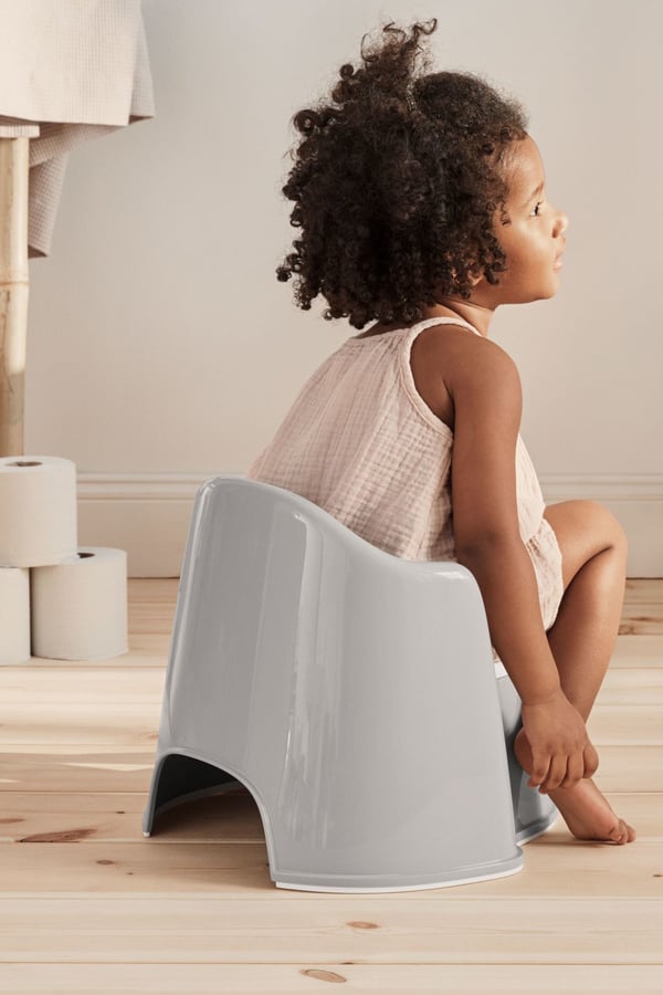 BabyBjorn Potty Chair pottor Polypropylen (PP), Termoplastisk elastomer (TPE) Grå, Vit