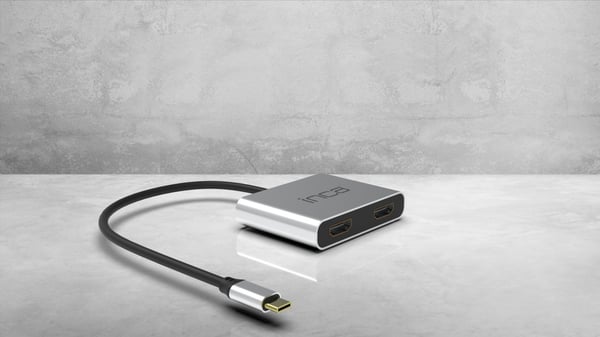 Inca ITPC-4T gränssnittshubbar USB 3.2 Gen 1 (3.1 Gen 1) Type-C Aluminium