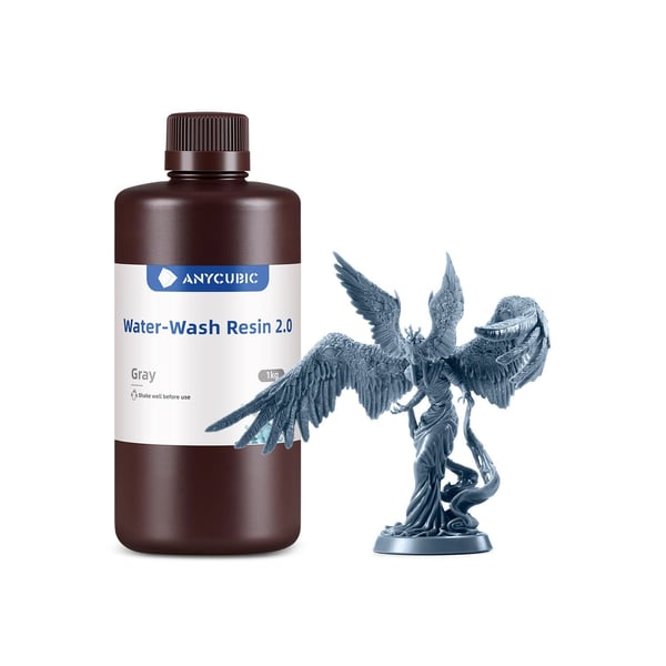 Miniatyrbillede 7 af 38: Anycubic Water-Wash Resin 2.0 Resin, Fotopolymer Flerfarvet 1 kg
