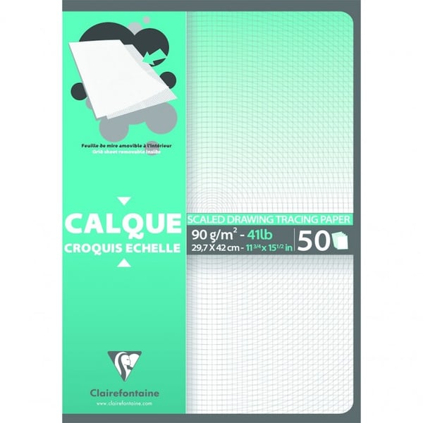 Miniatyrbillede 1 af 2: Clairefontaine 3329680971323 kalkerpapir
