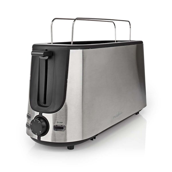 Nedis KABT310EAL brödrostar 6 1 skivor 1000 W Aluminium, Svart