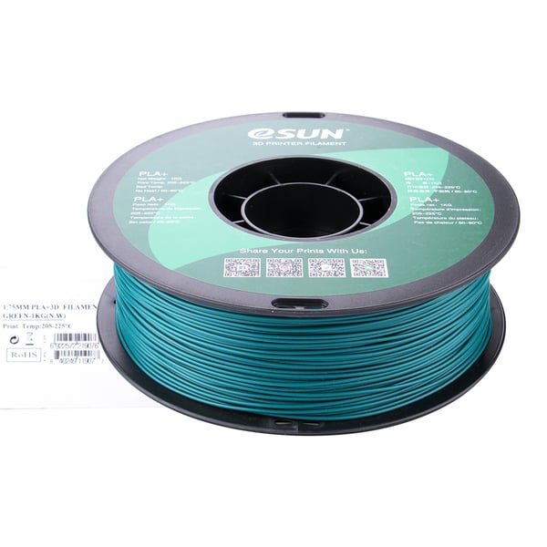 eSUN PLA+175G1 3D print materiale Polymælkesyre plus (PLA+) Grøn 1 kg