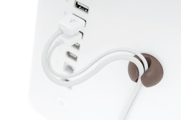 Bluelounge CableDrop Mini sladdvindor Brun 9 styck