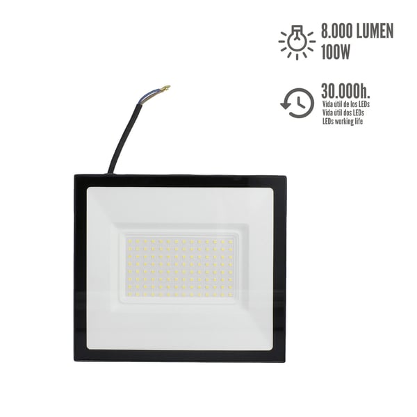 Wolfpack Foco Led Plano 100 Watt / 4000 K / IP65 / 8000 Lumenes