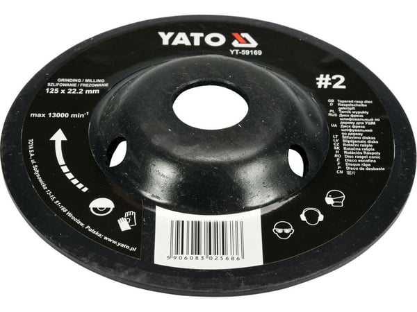 Miniatyrbillede 3 af 3: YATO CONVEX RAY 125mm NR2 YT-59169