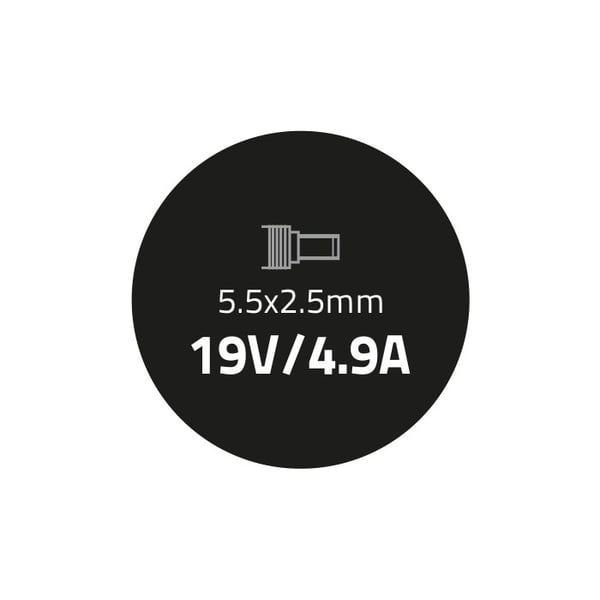 Pikkukuva 3 / 3: Qoltec 50075.90W virta-adapteri ja vaihtosuuntaaja Sisätila Musta