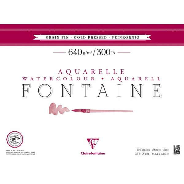 Miniatyrbillede 1 af 5: Clairefontaine 96359C speciel papir til kunsthåndværk Kunstpapirpude 10 ark
