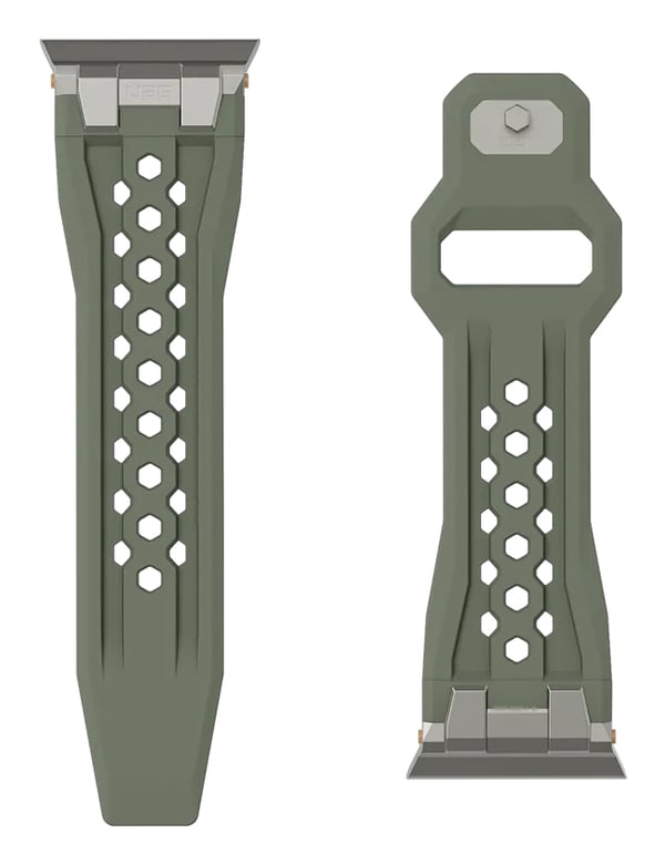 Miniatyrbild 1 av 11: Urban Armor Gear 194158117236 smarta bärbart tillbehör Band Oliv, Titan Fluoroelastomer, Gummi