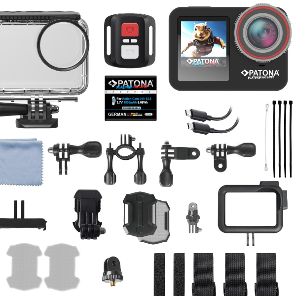 Pikkukuva 2 / 6: PATONA Life SL5 action-kamera 64 MP 6K Ultra HD CMOS 25,4 / 2,7 mm (1 / 2.7") Wi-Fi 61 g