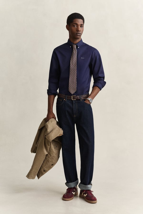 Miniatyrbild 7 av 9: Gant 3000300-410 Skjorta Button down-krage Långärmad Bomull
