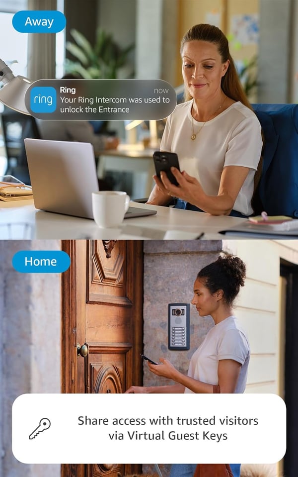 Amazon Ring Intercom Video video samtalesystem Hvid