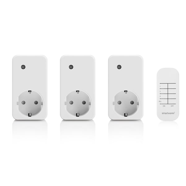 Smartwares SH4-99573 smart stik 1000 W Kontor, Hjem Hvid