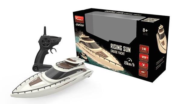 Miniatyrbild 7 av 7: Amewi Rising Sun Cruise Yacht 380mm radiostyrd modell Båt Elmotor