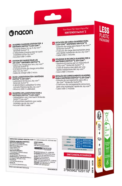 Miniatyrbillede 3 af 4: NACON NA029116 spillekonsol del & tilbehør Opladningssystem