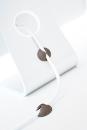 Bluelounge CableDrop Mini sladdvindor Brun 9 styck
