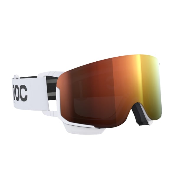 Miniatyrbillede 3 af 4: POC Nexal Mid Clarity vinter sportsbrille Hvid Unisex Orange Cylindrisk (flad) linse