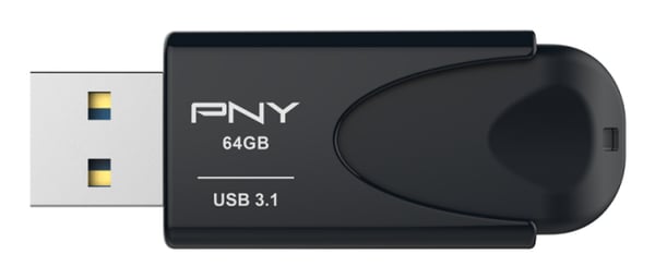 Pikkukuva 2 / 4: PNY Attaché 4 USB-muisti 64 GB USB A-tyyppi 3.2 Gen 1 (3.1 Gen 1) Musta