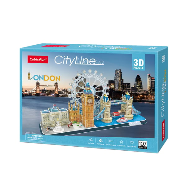 Pikkukuva 3 / 3: CubicFun MC253h 3D-palapeli 107 kpl Rakennukset