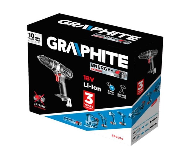 Graphite 58G010 bor 1250 rpm Nøglefri