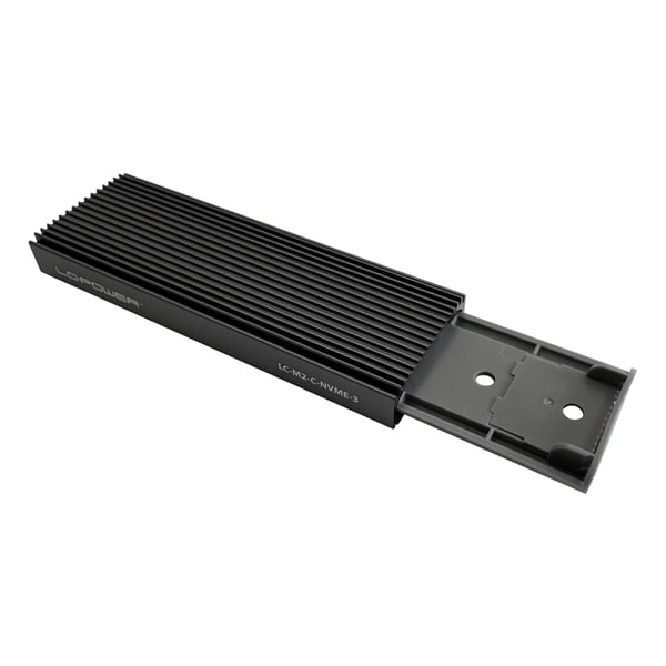 Miniatyrbild 3 av 10: LC-Power LC-M2-C-NVME-3 Hölje för lagringsenheter SSD-inkapsling Svart M.2