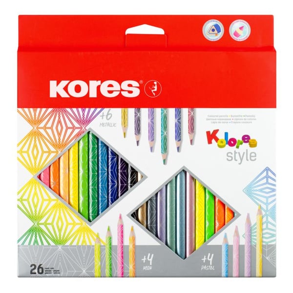 Kores Kolores Style Multifärg 26 styck