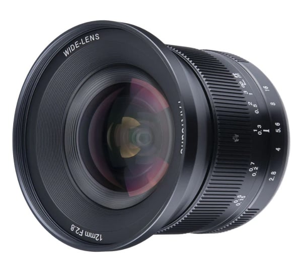 Miniatyrbillede 1 af 5: 7Artisans A604B-II 12mm F2.8 MKII MILC/SLR Ultra bredlinse Sort