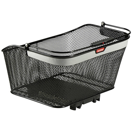 KLICKfix City Basket Reflect Bagside Cykelkurv 20 L Sort