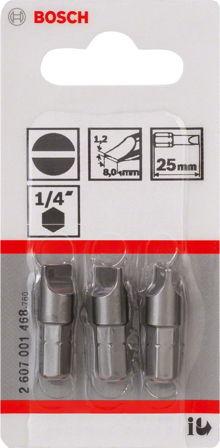 Bosch 2 607 001 468 skruetrækker bit 3 stk