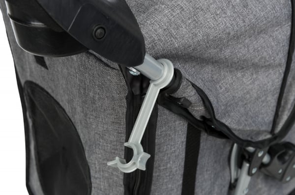 TRIXIE 28959 klapvogn til kæledyr 15 kg Hund Grå Metal Polyester Sammenfoldelig