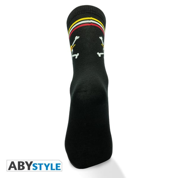 ABYstyle One Piece Unisex Crew sokker Sort 1 Par