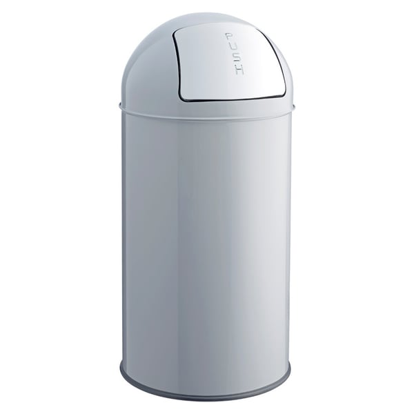 Helit H2401787 skraldespand 30 L Rund Rustfrit stål Grå, Metallic