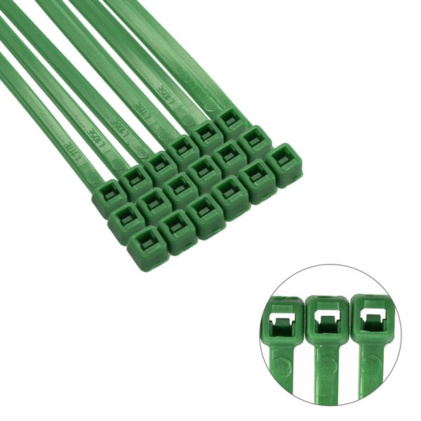 Wolfpack Brida Nylon 100%. Color Verde 3,6 x 200 mm. (Bolsa 100 Unidades) nippuside