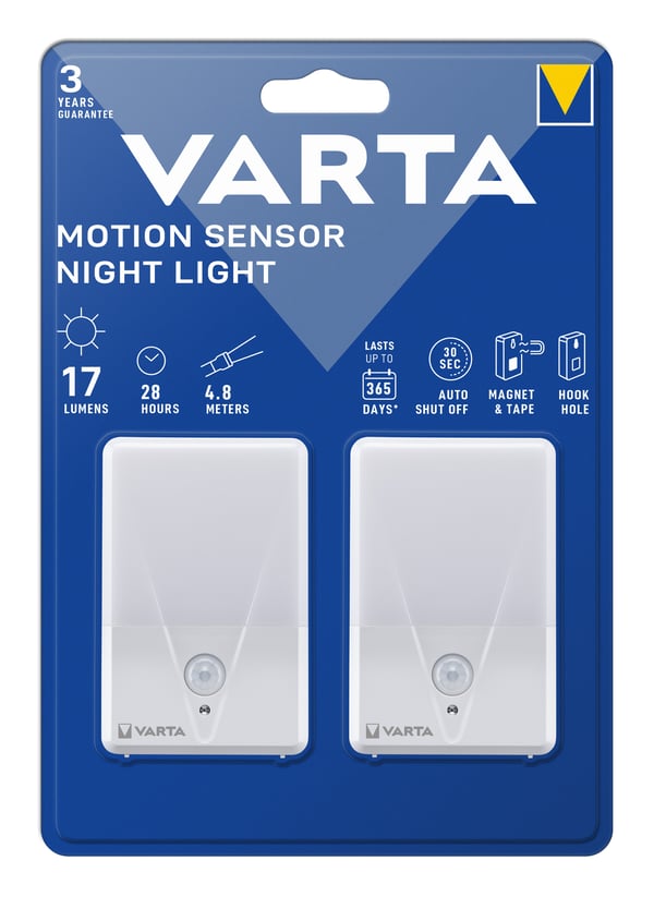 Pikkukuva 11 / 11: Varta Motion Sensor Night Light Twin Pack Kytkettävä yövalo