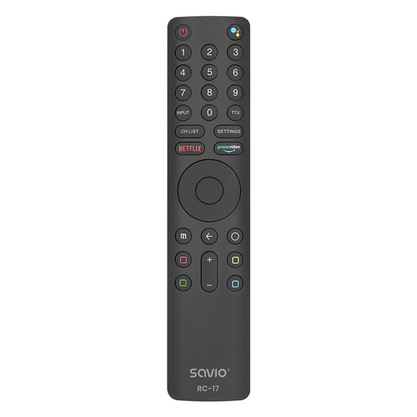 Savio SAVPILOTRC17 XIAOMI fjernbetjening IR/Bluetooth TV Tryk på knapper Savio SAVPILOTRC17 XIAOMI fjernbetjening IR/Bluetooth TV Tryk på knapper