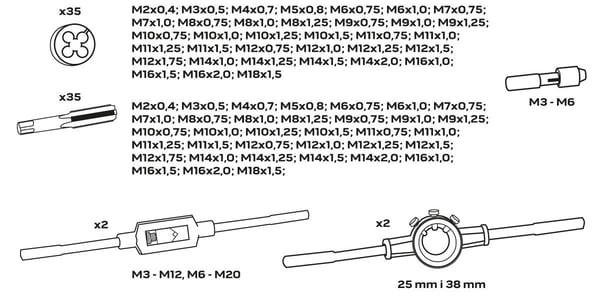 NEO tools 11-915 trådningsverktyg