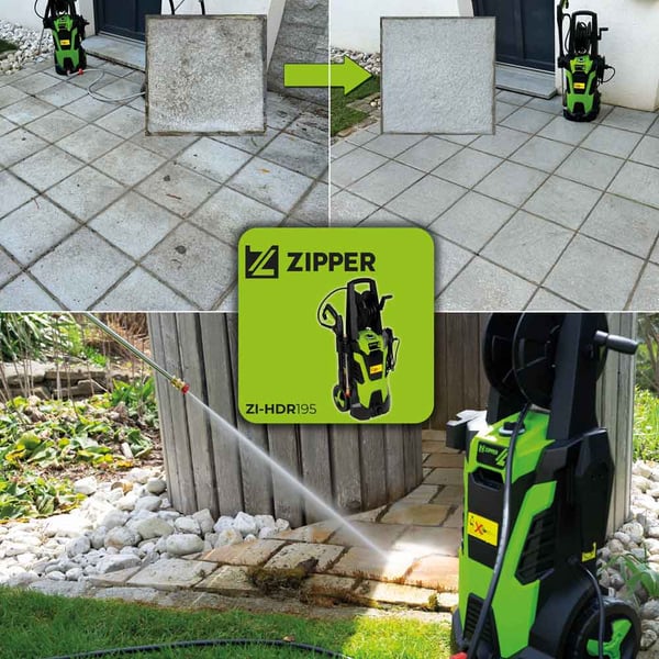 Miniatyrbild 2 av 4: Zipper ZI-HDR195 högtryckstvätt Kompakt Elektrisk 6,5 l/h 2300 W Svart, Ljusgrön