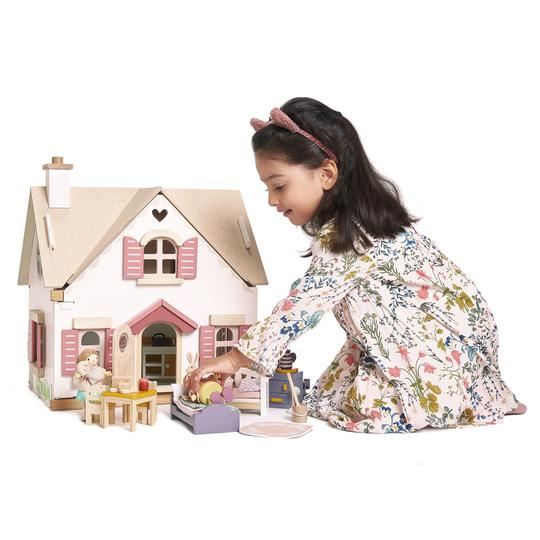 Miniatyrbillede 7 af 7: Tender Leaf Toys Cottontail Cottage dukkehus