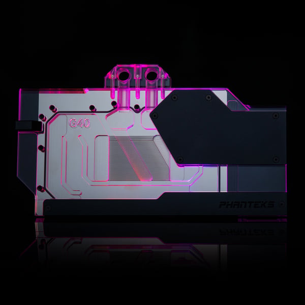 Phanteks Glacier G40 Vattenblock + bakre platta