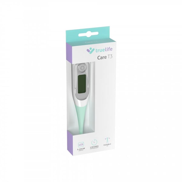 Miniatyrbillede 5 af 5: TrueLife Care T3 Kontakttemperatur Grøn, Hvid Oral, Rektal, Underarm Knapper