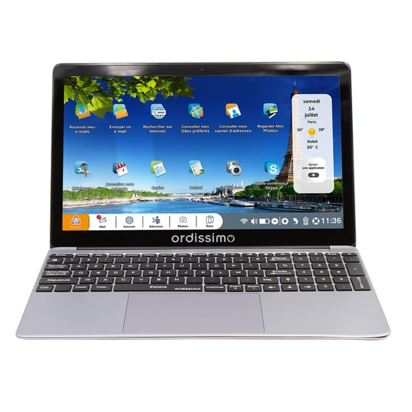 ORDISSIMO Portable 15 Lucie 3 plus 8/256 Intel® N N100 Bärbar dator 39,6 cm (15.6") Full HD 8 GB DDR4-SDRAM 256 GB SSD Wi-Fi 5 (802.11ac) Silver