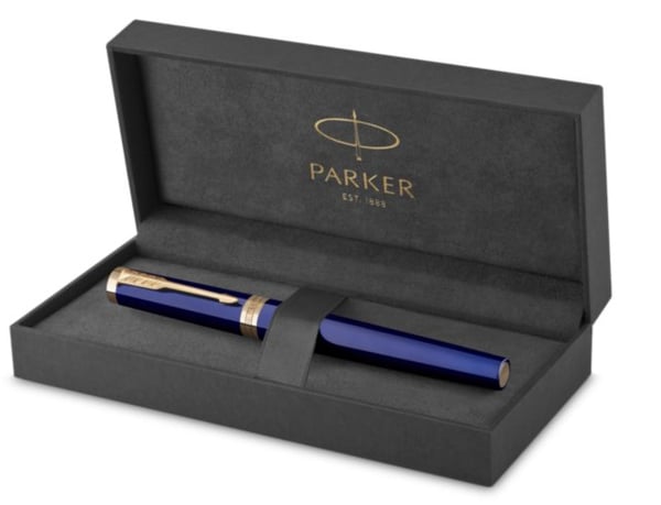 Parker 2182010 täytekynä Sisäänrakennettu täyttöjärjestelmä Sininen, Kulta 1 kpl