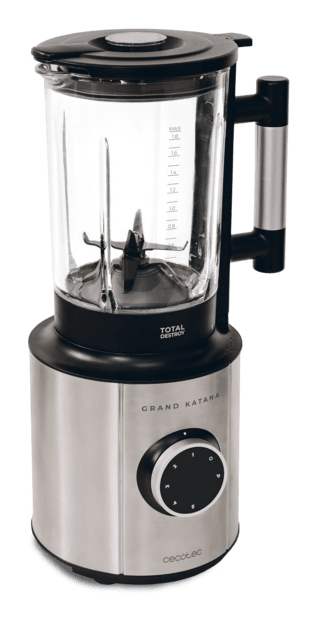 Cecotec 03984 blender Bordplade blender 1800 W Sort, Rustfrit stål, Transparent