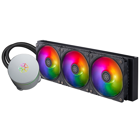 Miniatyrbillede 1 af 14: Silverstone SST-IM420-ARGB Computerkølesystem Bundkort, Processor Alt-i-en væskekøler 14 cm Sort 1 stk
