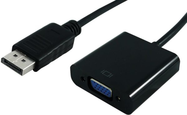 ITB ROS3201 videokaapeli-adapteri 0,15 m DisplayPort VGA (D-Sub) Musta ITB ROS3201 videokaapeli-adapteri 0,15 m DisplayPort VGA (D-Sub) Musta