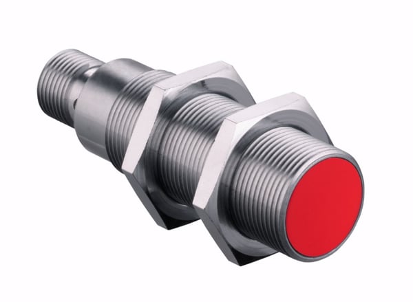 Leuze electronic IS 218MM/4NO-8E0-S12 fotoelektrisk sensor Rød, Sølv Metal